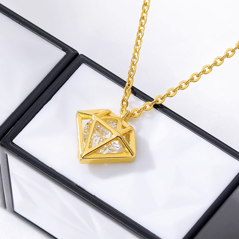 Rose Gold  CZ Love Long Bar Choker Necklace