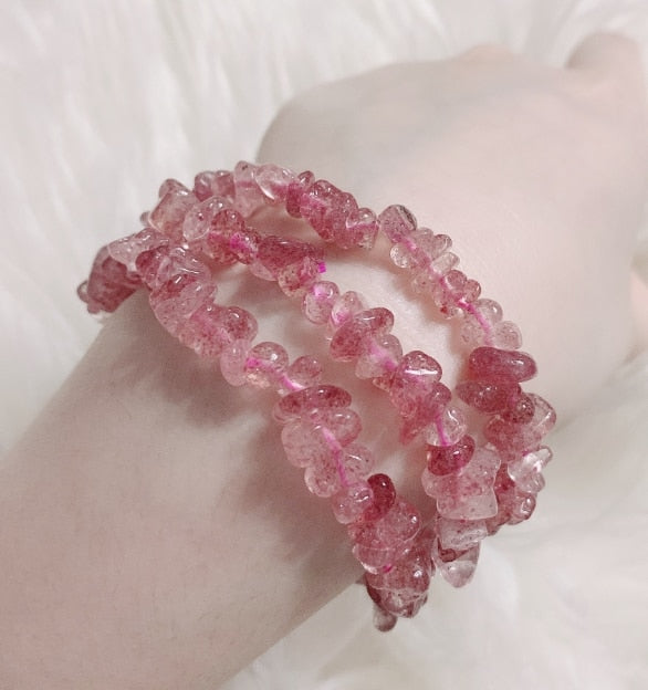 Fashion Natural Crushed Stone Couple Bracelet