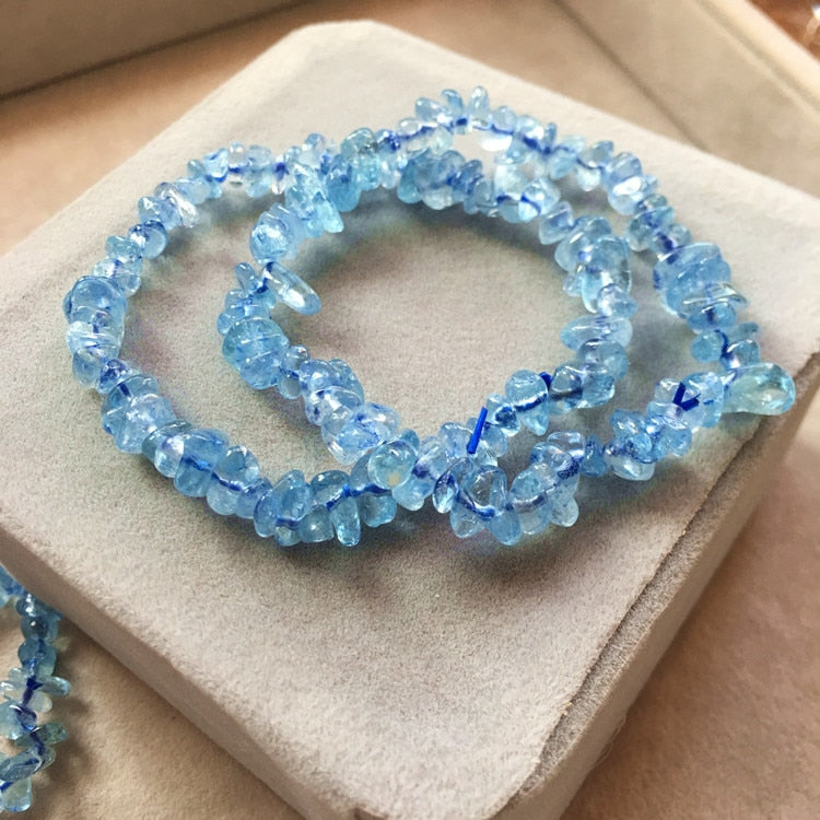 Fashion Natural Crushed Stone Couple Bracelet