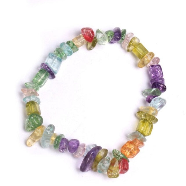 Fashion Natural Crushed Stone Couple Bracelet