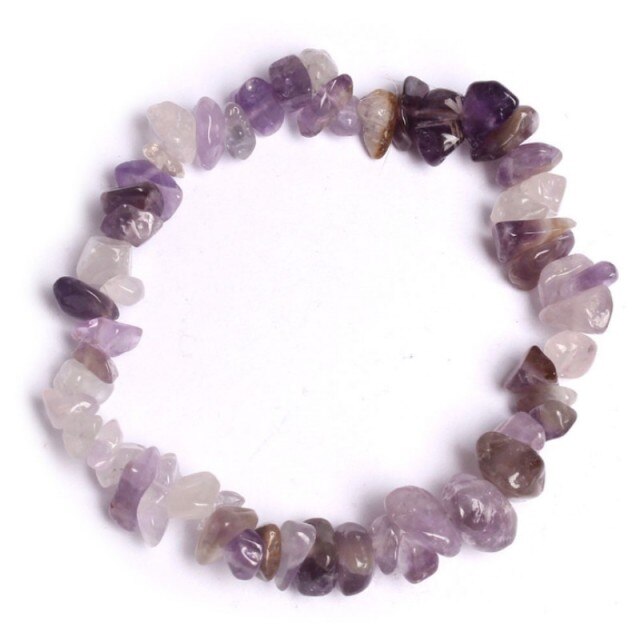 Fashion Natural Crushed Stone Couple Bracelet