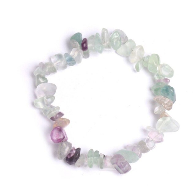 Fashion Natural Crushed Stone Couple Bracelet