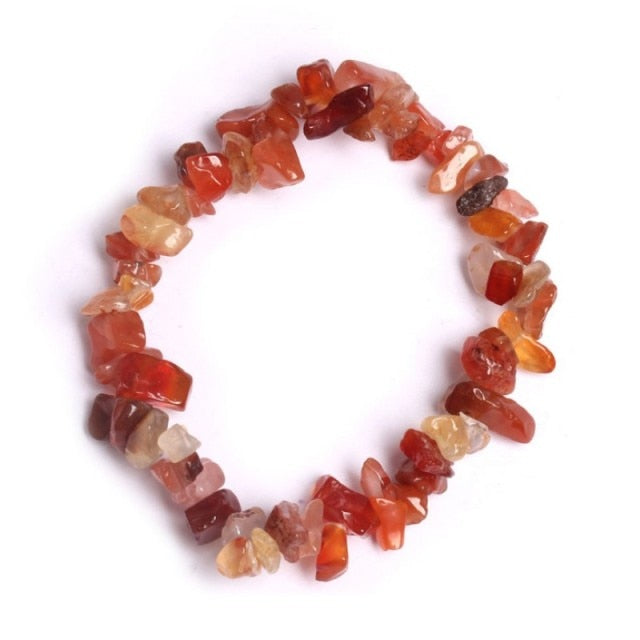 Fashion Natural Crushed Stone Couple Bracelet
