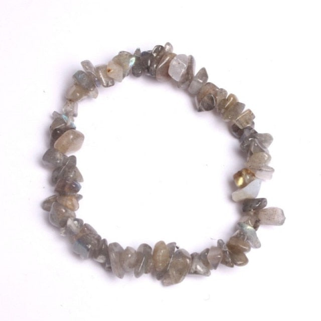 Fashion Natural Crushed Stone Couple Bracelet