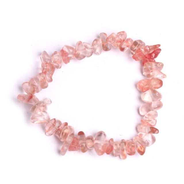 Fashion Natural Crushed Stone Couple Bracelet