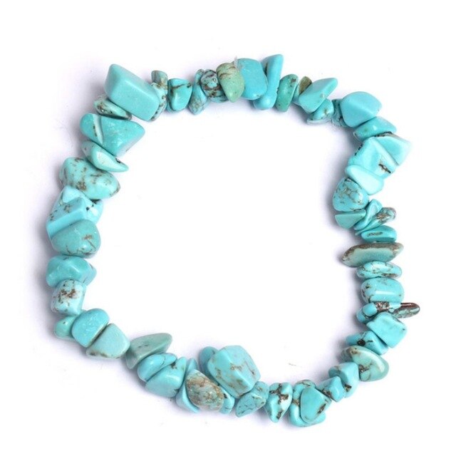 Fashion Natural Crushed Stone Couple Bracelet