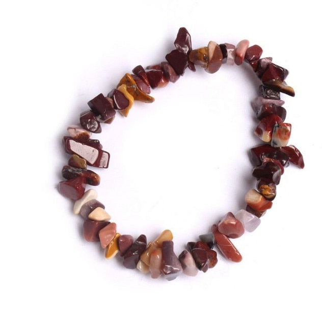 Fashion Natural Crushed Stone Couple Bracelet