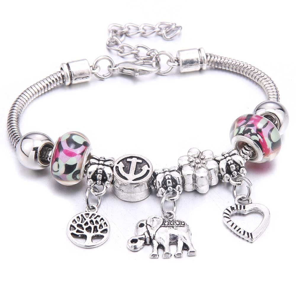 dragonfly owl Shape Crystal Charm Bracelets