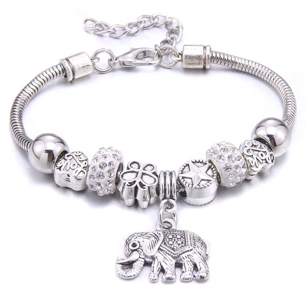 dragonfly owl Shape Crystal Charm Bracelets