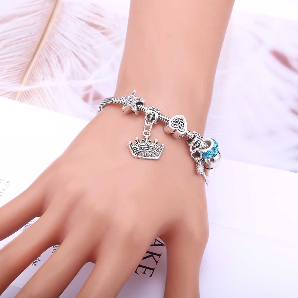 dragonfly owl Shape Crystal Charm Bracelets