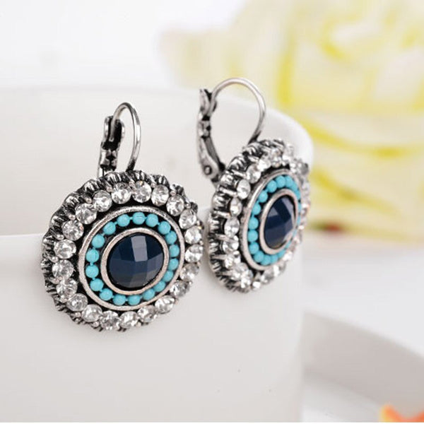 Pendientes bohemios tibetanos vintage de moda