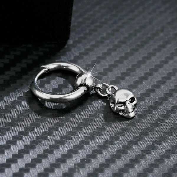 Nuevos pendientes de calavera vintage para mujer