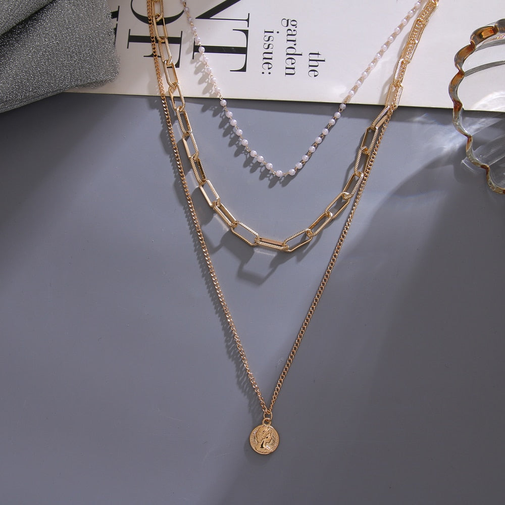 Vintage Multi Layered Women's Necklaces