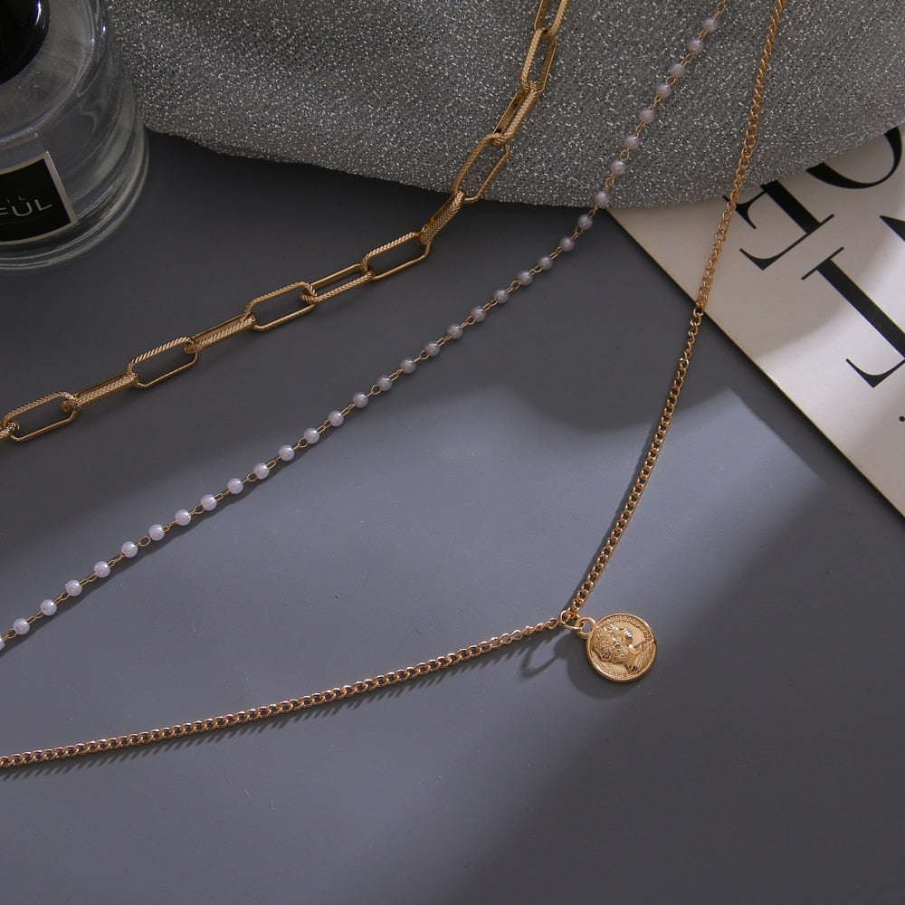 Vintage Multi Layered Women's Necklaces