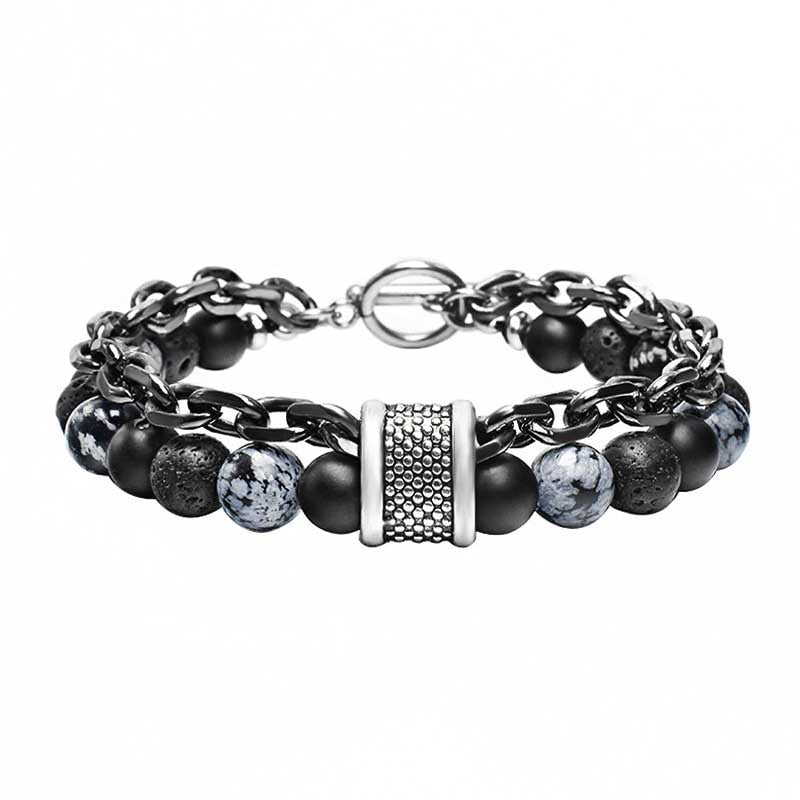 Men's Tiger Eye Stone Beaded Bracelet