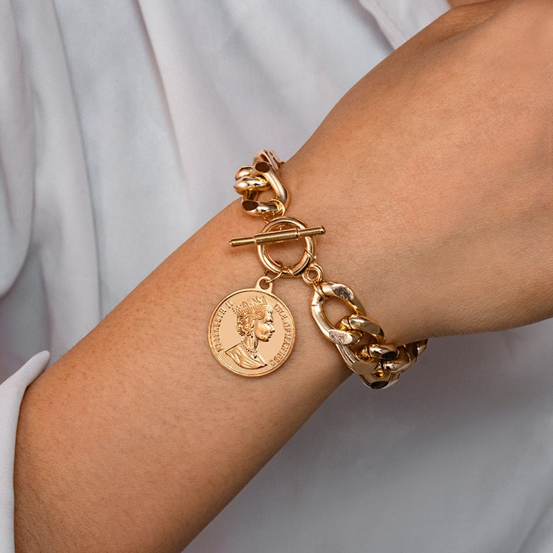 Fashion Gold Multilayer Beads Pearl Bracelets for Women