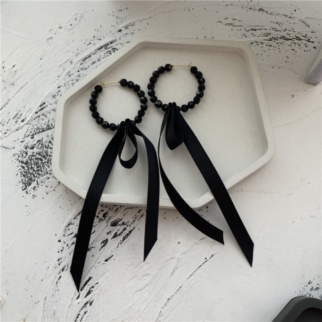 Women Trendy Crystal Love Heart  Korean Earring