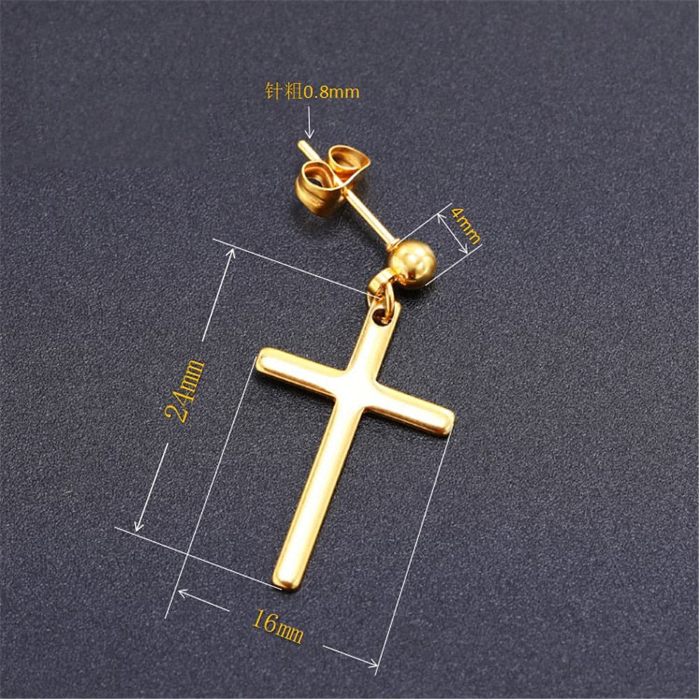 Punk Gothic Stainless Steel Stud Earring