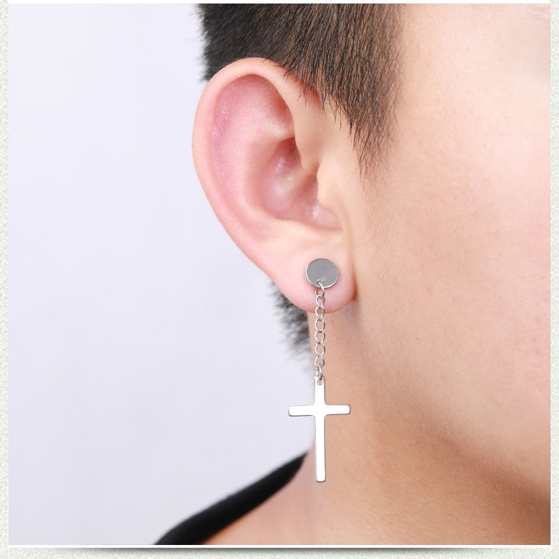Punk Gothic Stainless Steel Stud Earring