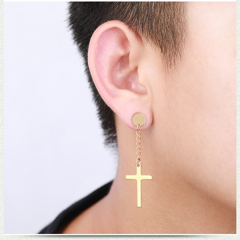Punk Gothic Stainless Steel Stud Earring