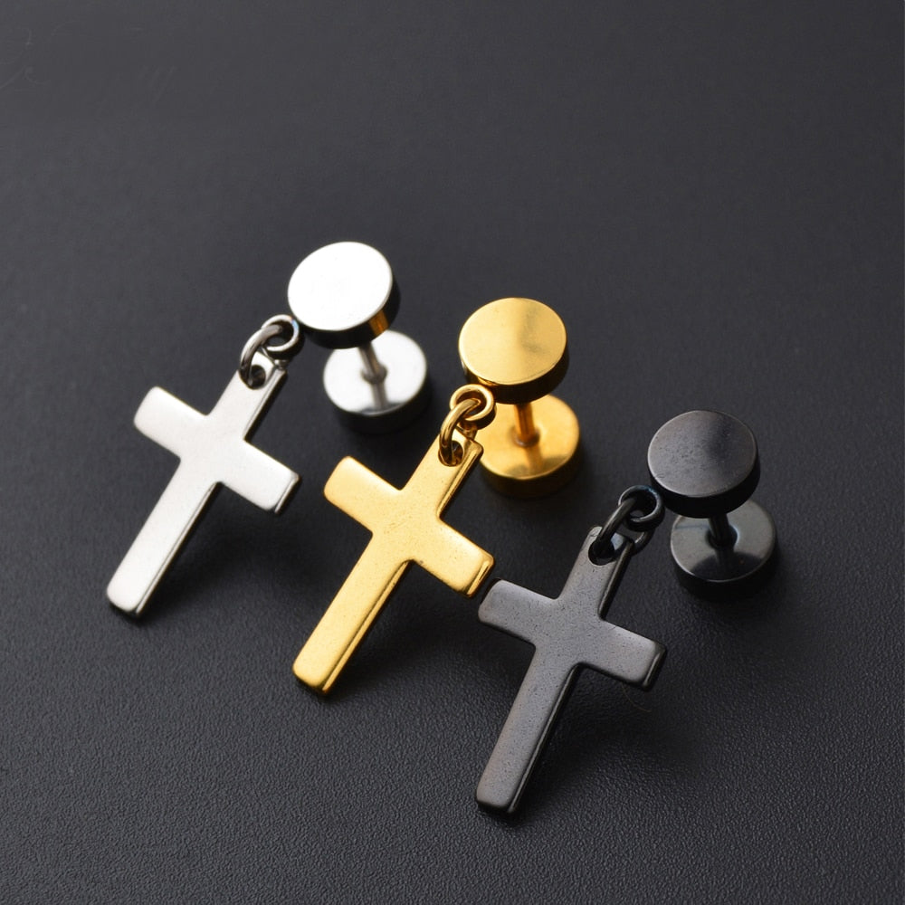 Punk Gothic Stainless Steel Stud Earring