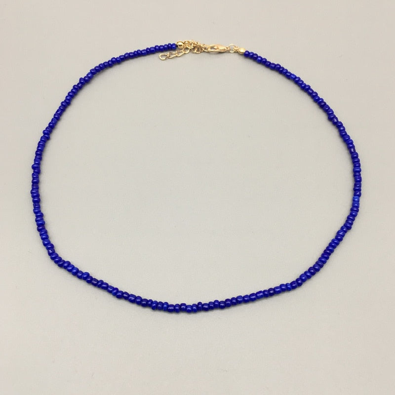 Simple Seed Beads Strand Necklace