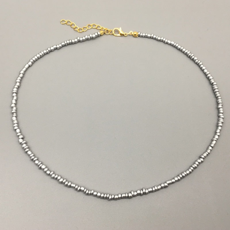 Simple Seed Beads Strand Necklace