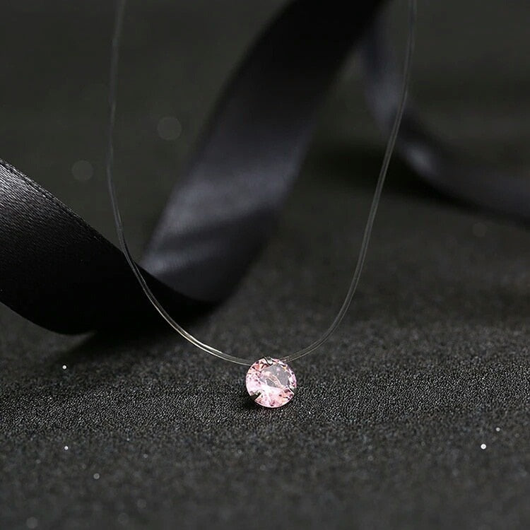 Fashion Shiny Crystal Necklace Zircon Pendant