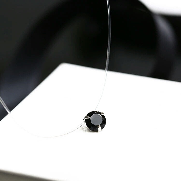 Fashion Shiny Crystal Necklace Zircon Pendant