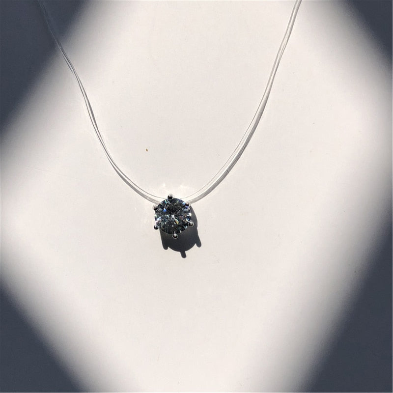 Fashion Shiny Crystal Necklace Zircon Pendant
