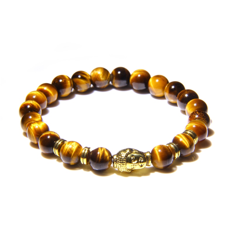 Natural AAA Royal Blue Tiger Eye Stone Beads Bracelet