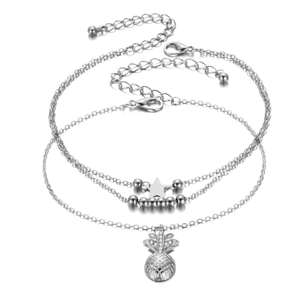 Ankle Chain Pineapple Pendant Anklet