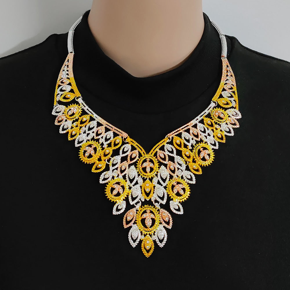 New Nigerian Wedding African Costume Jewelry Set