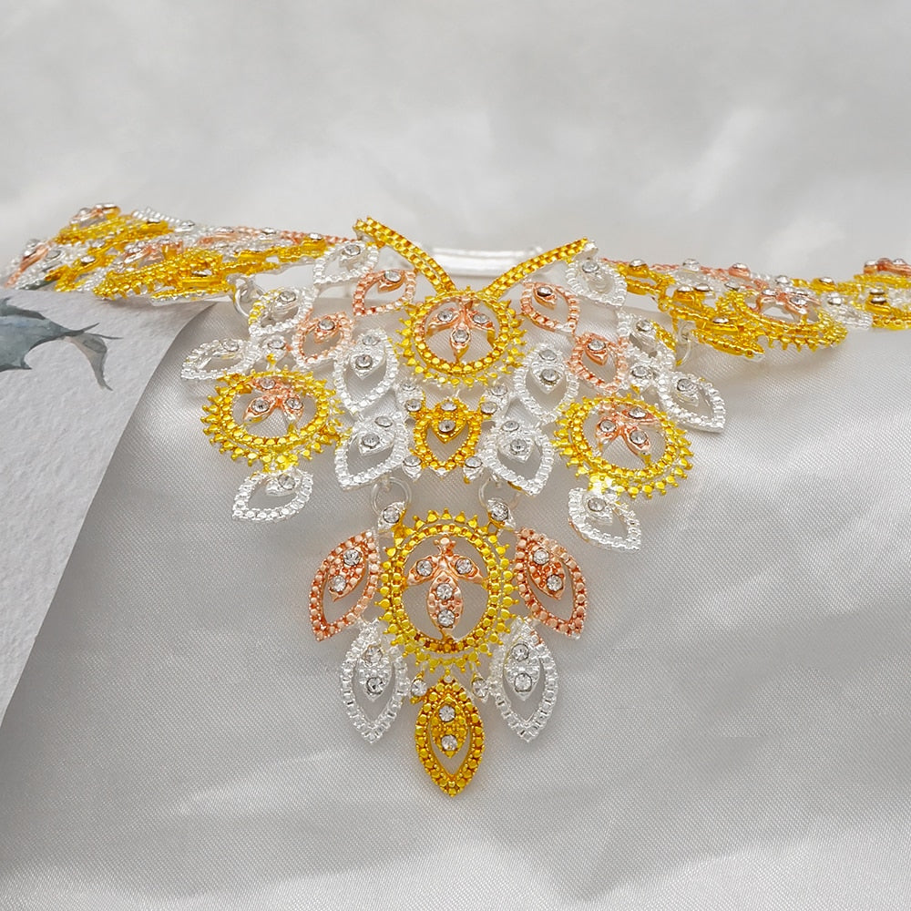 New Nigerian Wedding African Costume Jewelry Set