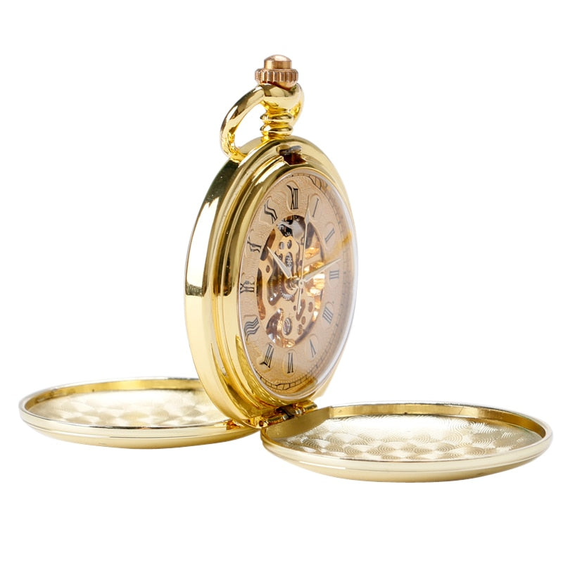 Christmas Gift Smooth Mechanical Pocket Watch