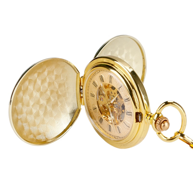 Christmas Gift Smooth Mechanical Pocket Watch