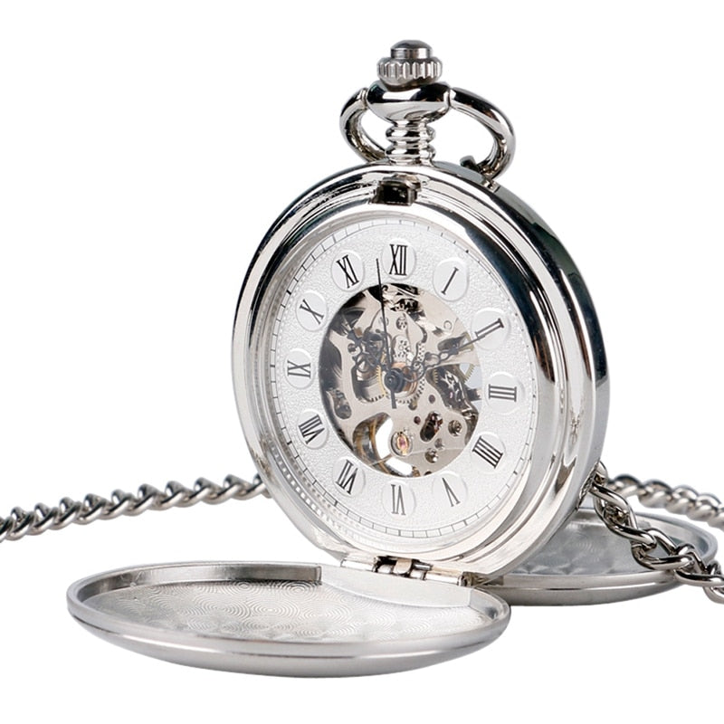 Christmas Gift Smooth Mechanical Pocket Watch
