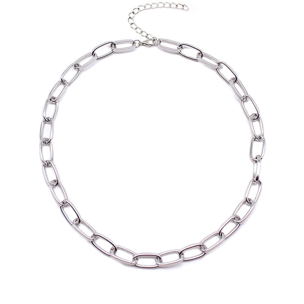 Punk Neck Chain Gold Color Kpop On the Neck Pendant