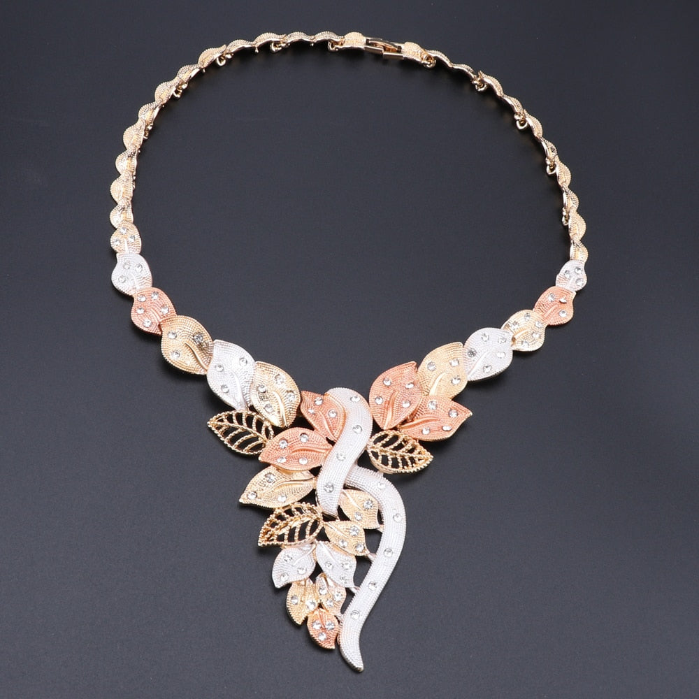 Women Crystal Italian Bridal Jewelry Sets