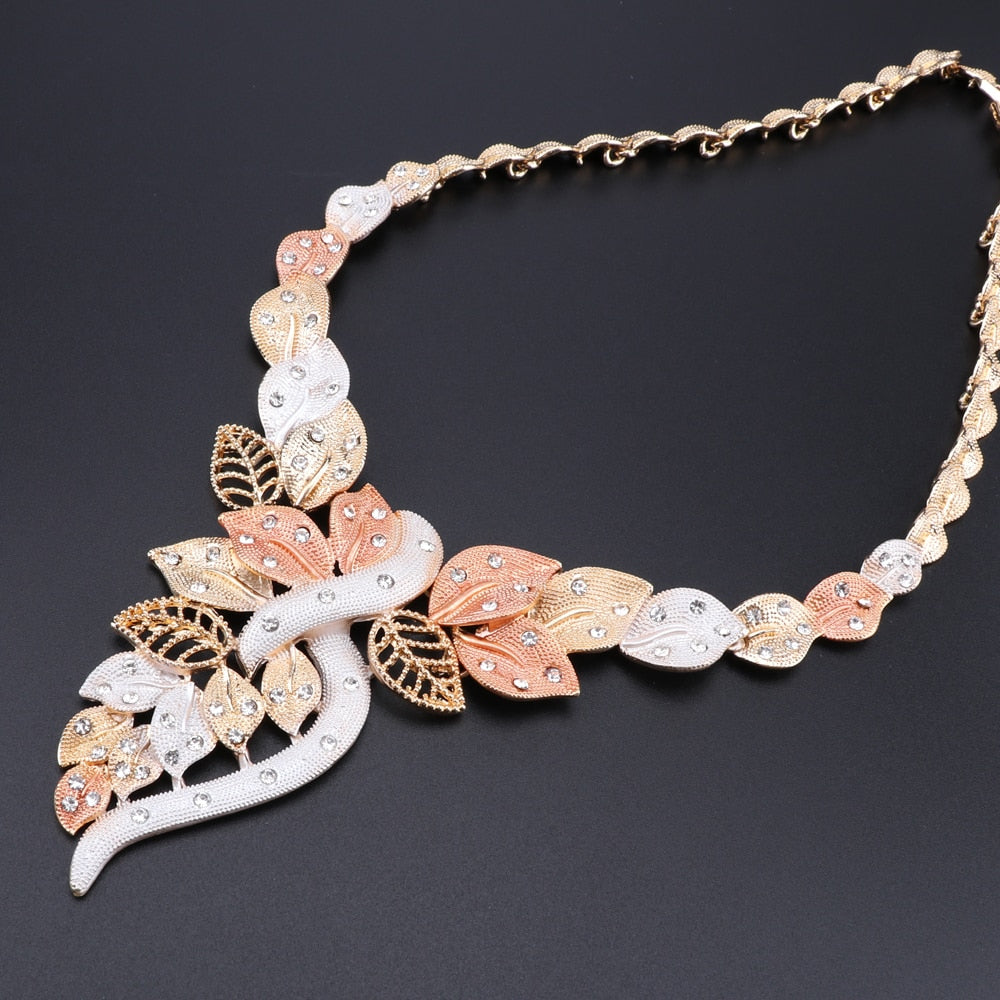 Women Crystal Italian Bridal Jewelry Sets