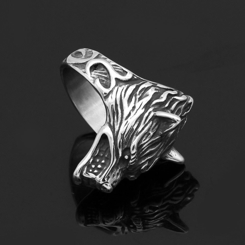 Odin Norse Viking Amulet Rune Index Ring