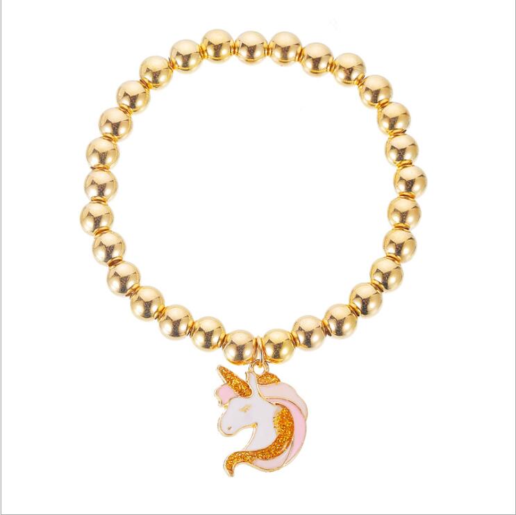Cartoon Unicorn Necklace Earring  Bracelet and Necklace Set