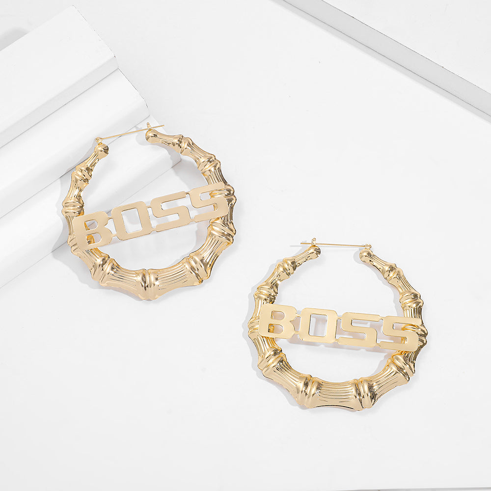 Punk Rock Over Size Geometric Hoop Earrings