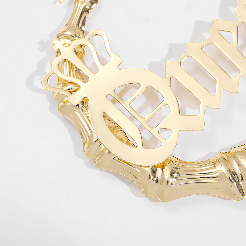 Punk Rock Over Size Geometric Hoop Earrings
