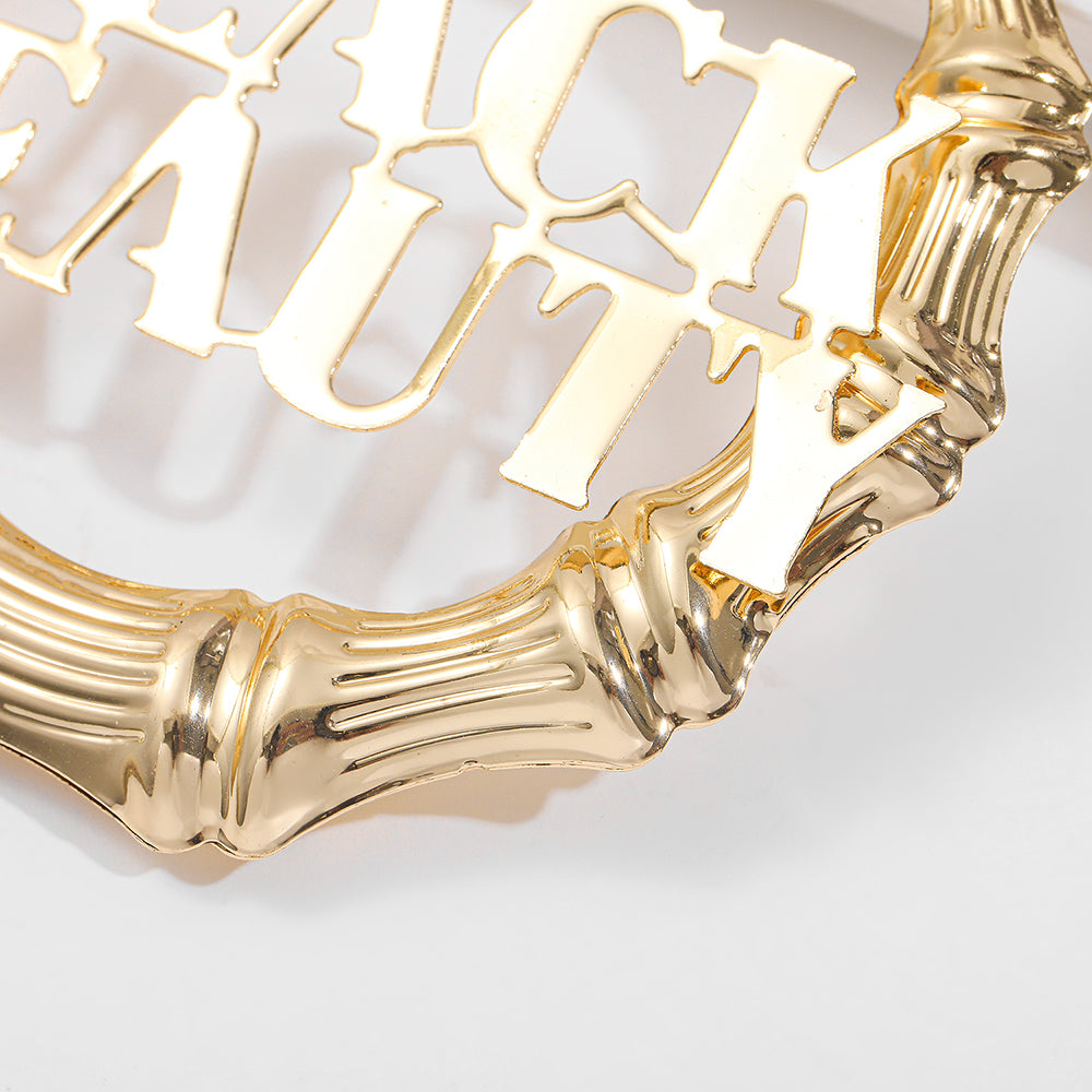 Punk Rock Over Size Geometric Hoop Earrings