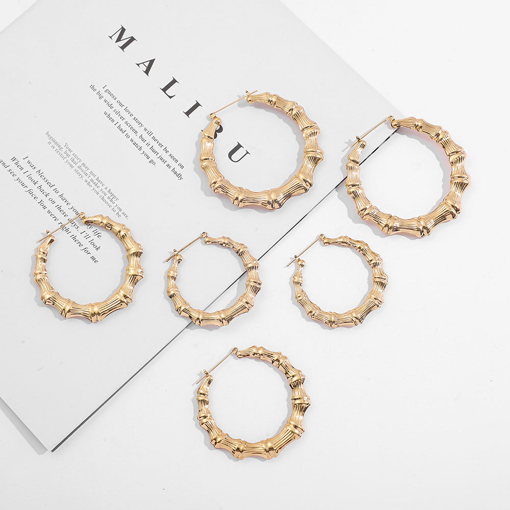 Punk Rock Over Size Geometric Hoop Earrings