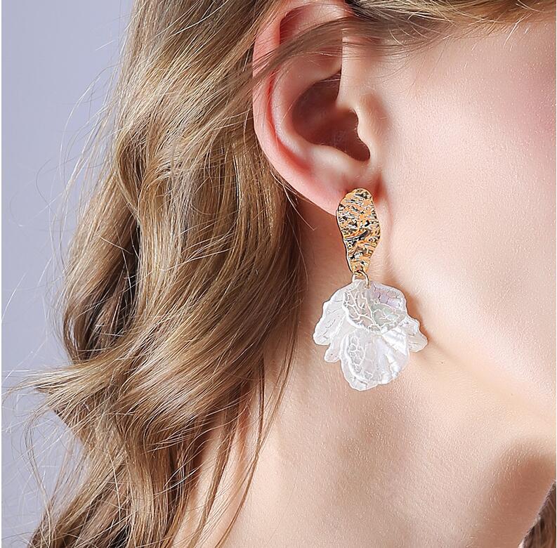 Big Earrings Exaggerated Matte Stud Earrings For Women