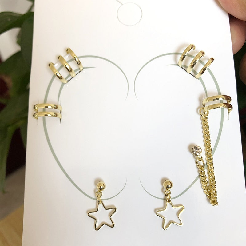 No Piercing-Clip On Cartilage Earrings for Women