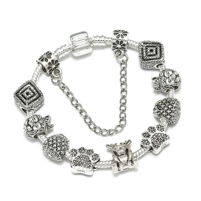 Men Original Streamer Crystal Beaded Fine Women Bracelet