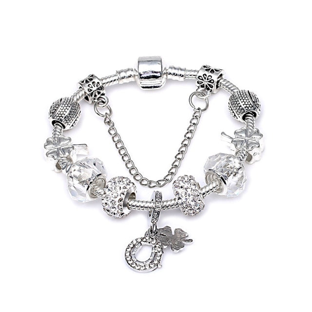 Men Original Streamer Crystal Beaded Fine Women Bracelet